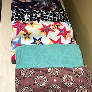 5 Lularoe size medium Irma tunics